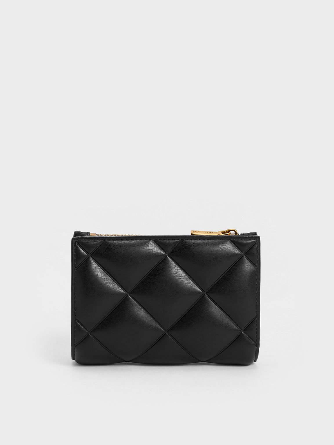 Black Card Holder Gemma Quilted CHARLES KEITH ID STAN Product