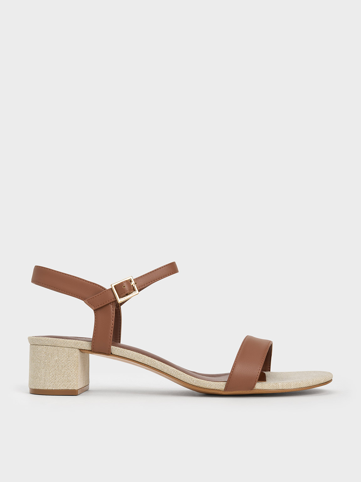 Multi Sandal Ankle-Strap Block Heel CHARLES KEITH