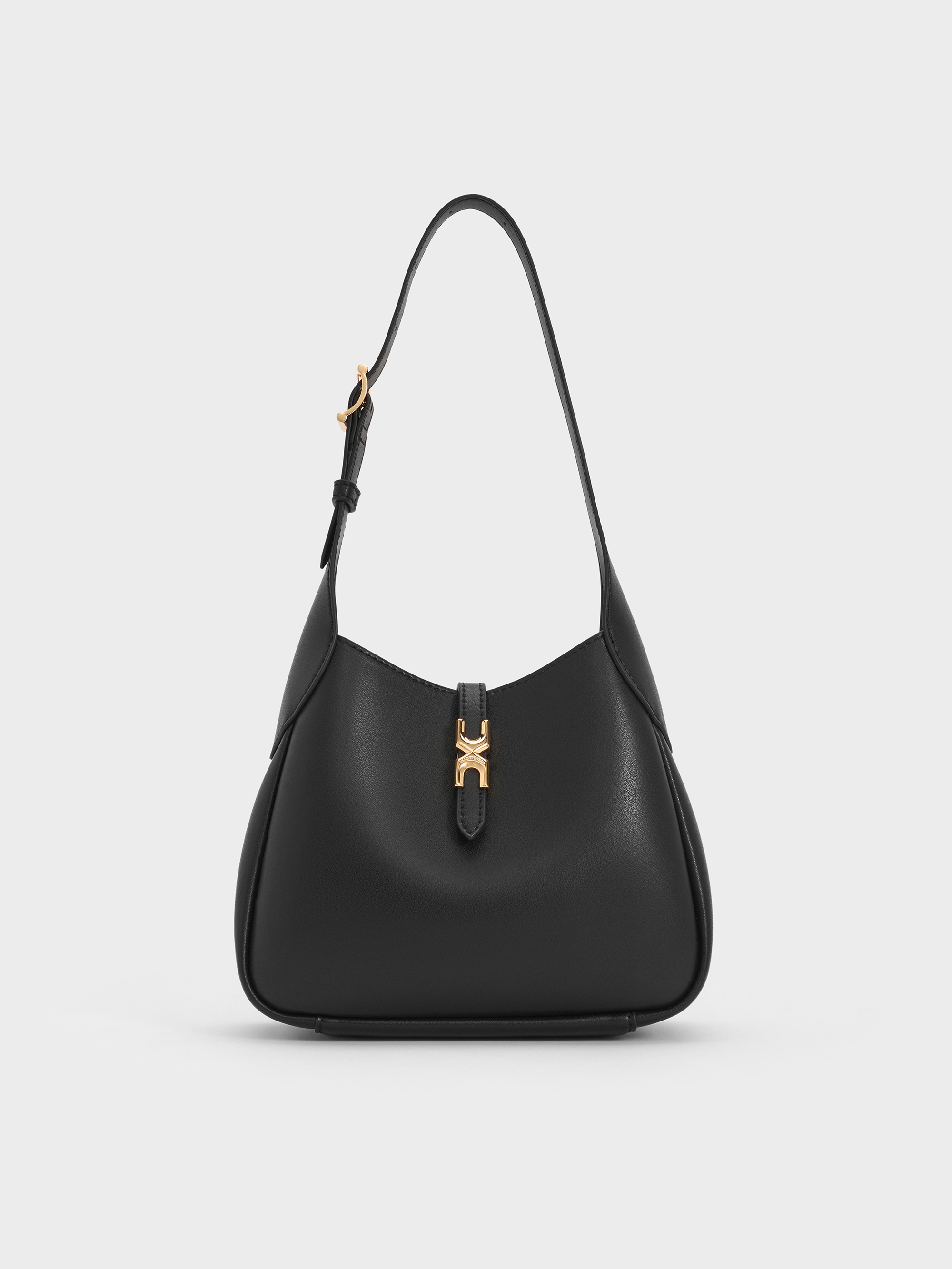 Mini Adalyn Hobo Bag - Black - CHARLES & KEITH ID СОACH Harley 