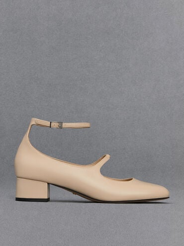 Leather mary jane heels shop