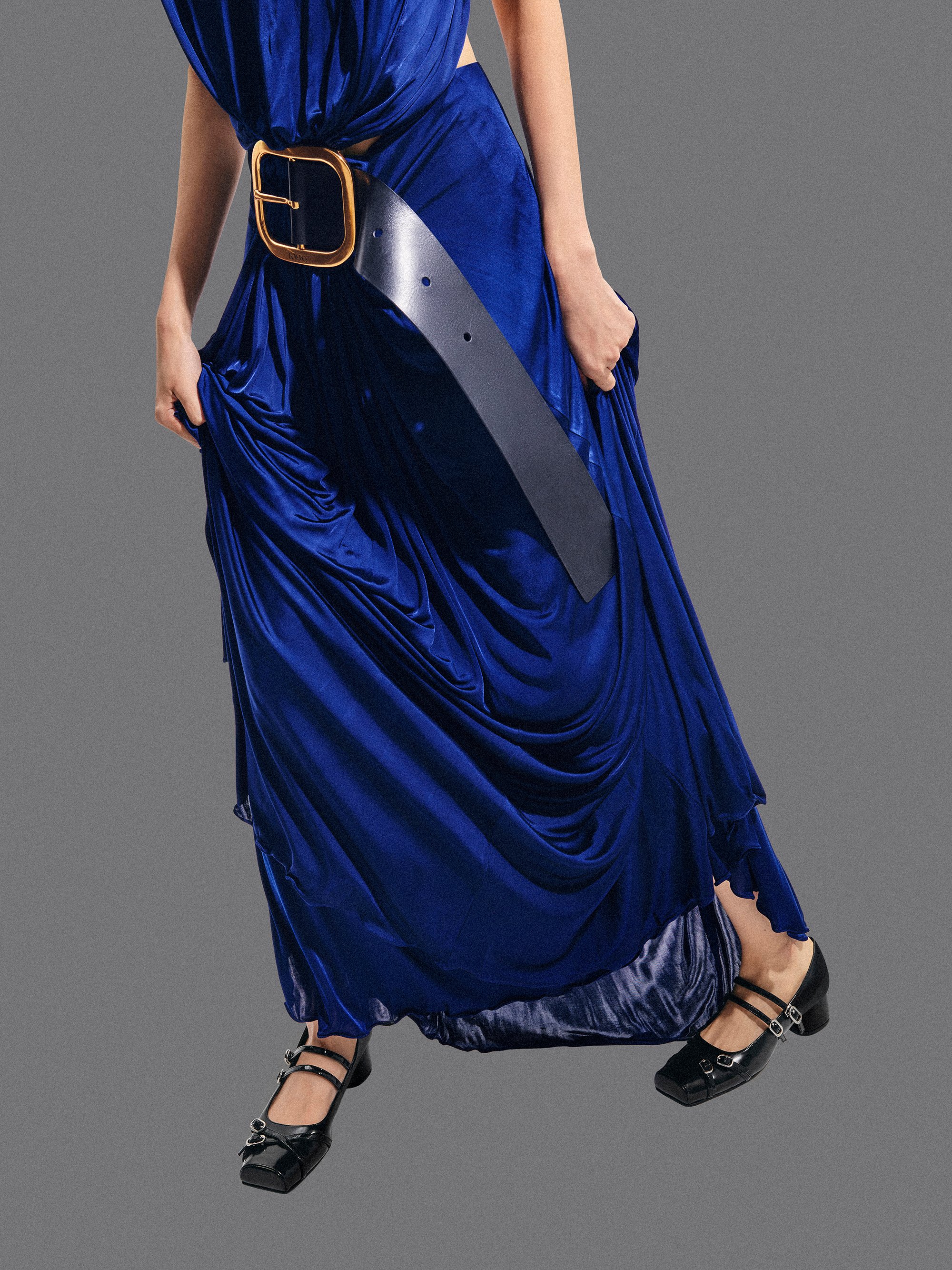 Sepatu Pumps Mary Jane Double-Strap, Black Box, hi-res