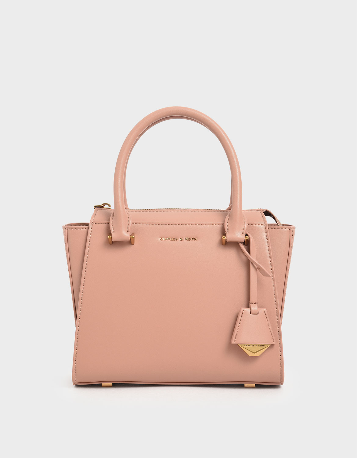 Blush Tas Structured Trapeze CHARLES & KEITH ID