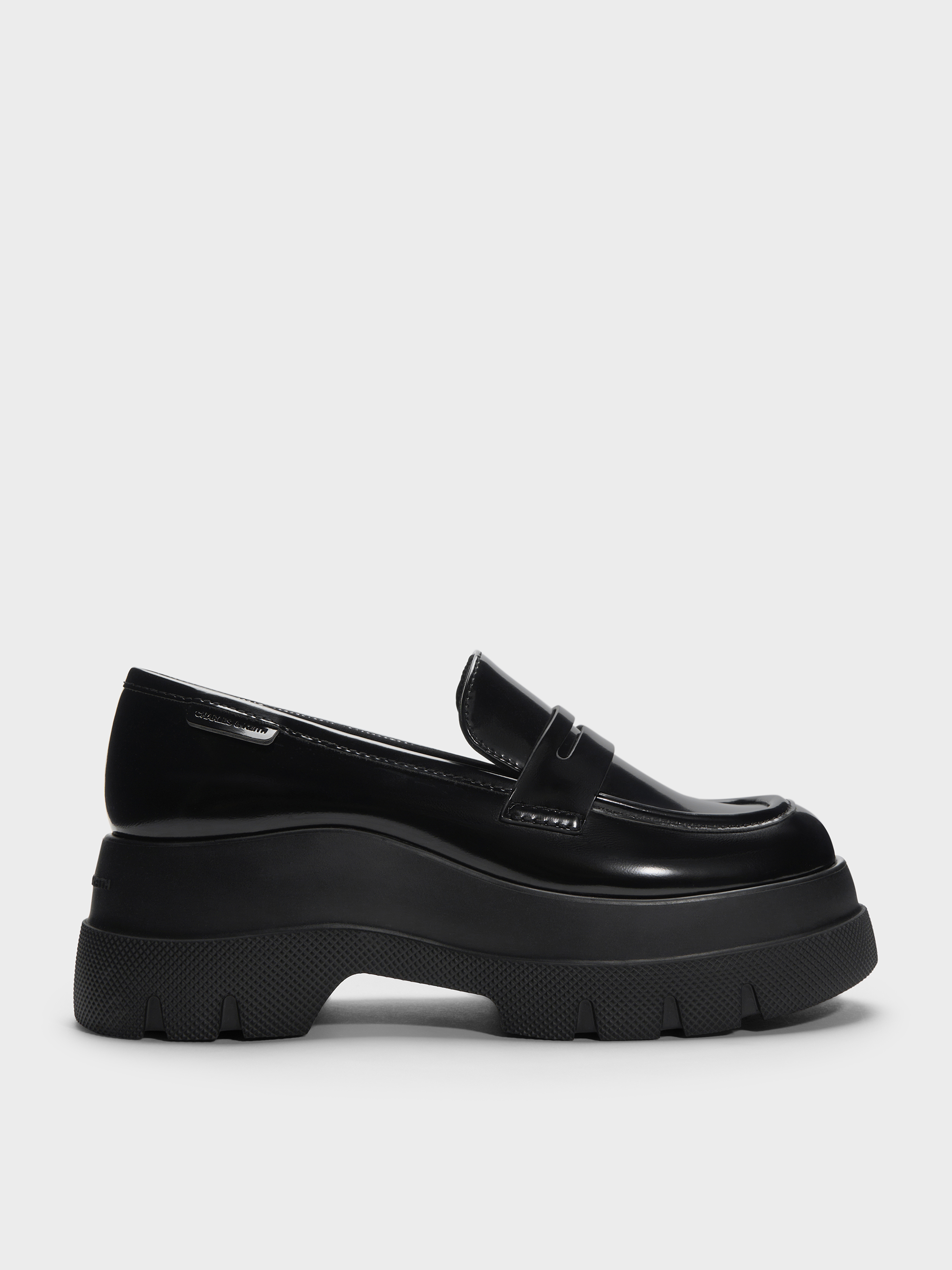 Leoi Platform Penny Loafers - Black Box - CHARLES & KEITH ID